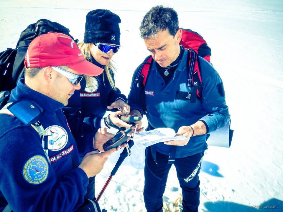 Volontari protezione civile in formazione